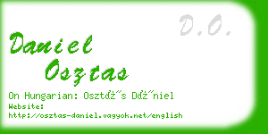 daniel osztas business card